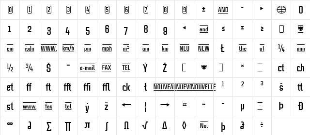 CaseStudyNoOne LT Bold font glyphpreview
