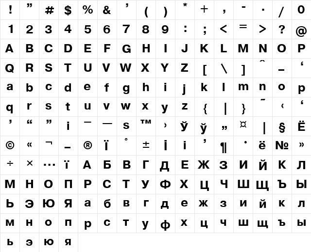 font378 Bold font glyphpreview