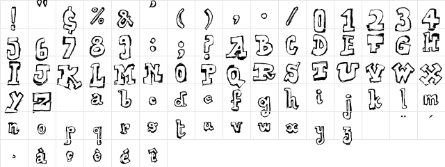 Over Regular font glyphpreview