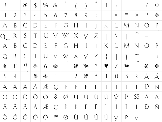 ShangoRegular Regular font glyphpreview