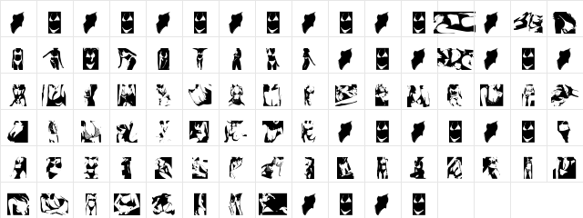 SexyDynami Version2000 font glyphpreview