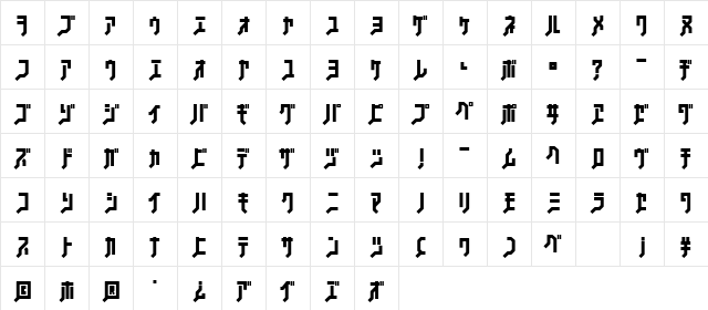 FSB08KlangNormalKt Regular font glyphpreview