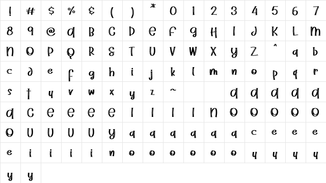 Ramen Steak Regular font glyphpreview