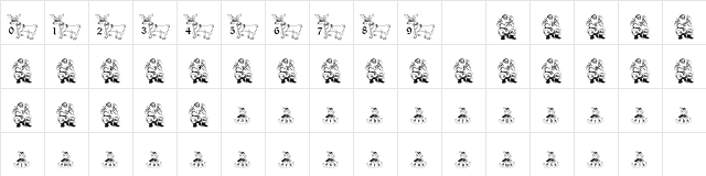 Santas List Regular font glyphpreview