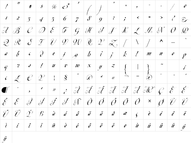 EscritaPrincipal Regular font glyphpreview