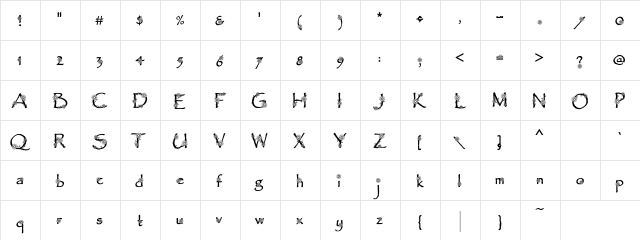 LD ForgetMeNot Regular font glyphpreview