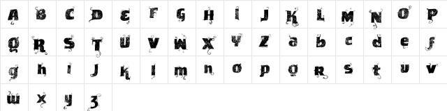 VTKS News Label Regular font glyphpreview