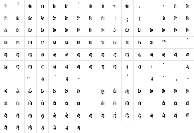 FlagDayThree Regular font glyphpreview