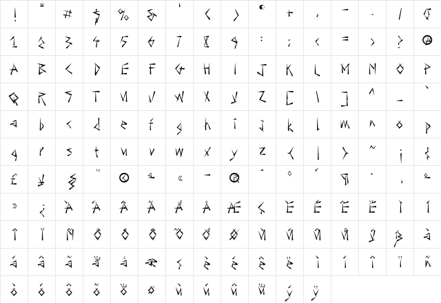 LTTiger Tame Medium font glyphpreview