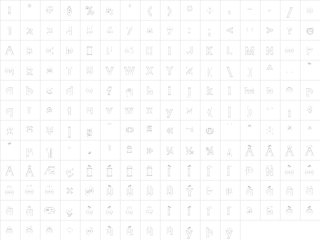 QuicksansAccurateICG Medium font glyphpreview