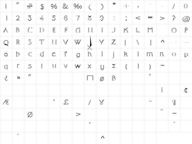 Futts 1 Regular font glyphpreview