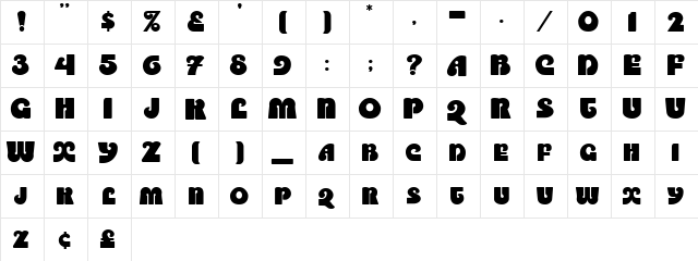 SaltireCaps Normal font glyphpreview
