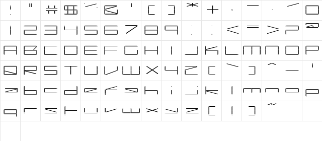 Capacitor regular font glyphpreview