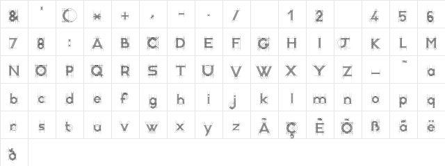 R&C Demo Demo font glyphpreview