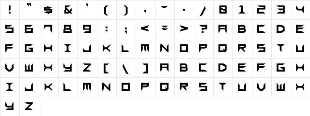 Sharps GF Regular font glyphpreview
