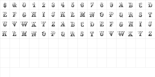 FestivaCapsSSK Regular font glyphpreview