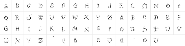 FishHooks Regular font glyphpreview