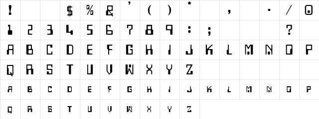 Demert Tovi Regular font glyphpreview