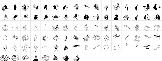 OhLauri Regular font glyphpreview