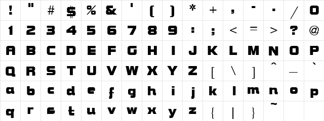 Murder 2 Bold font glyphpreview