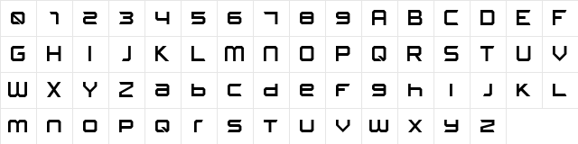 FROSTBITE Wide Regular font glyphpreview