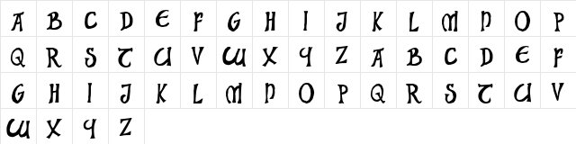 Solar Celtic Regular font glyphpreview