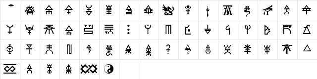 Eldar Regular font glyphpreview