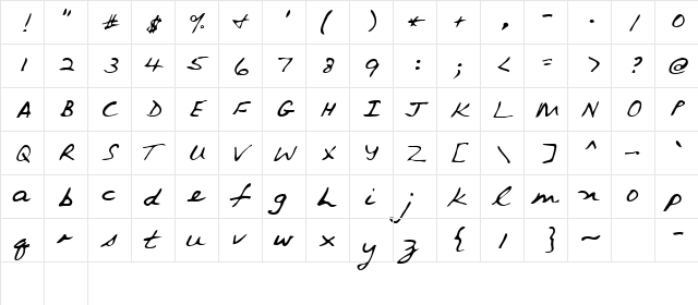 Van Regular font glyphpreview