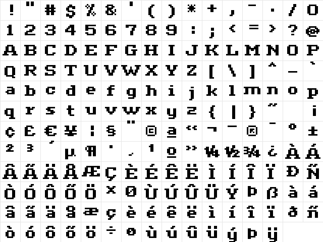 ceriph 07_64 Regular font glyphpreview