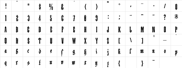 Applesauce Regular font glyphpreview