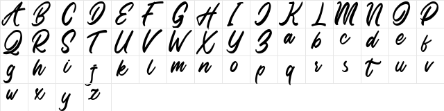 Delight place Regular font glyphpreview