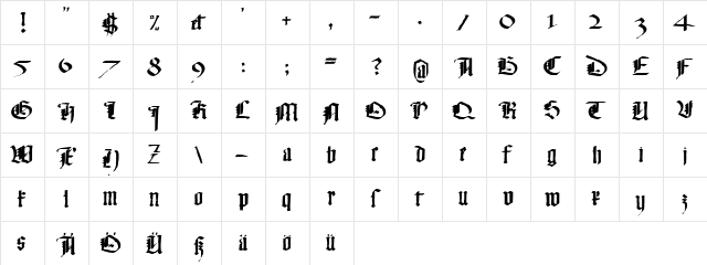 Monky Business Regular font glyphpreview