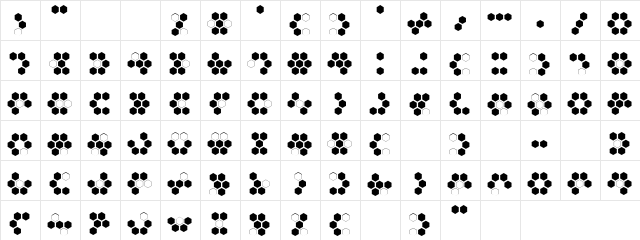 Sixgun Regular font glyphpreview