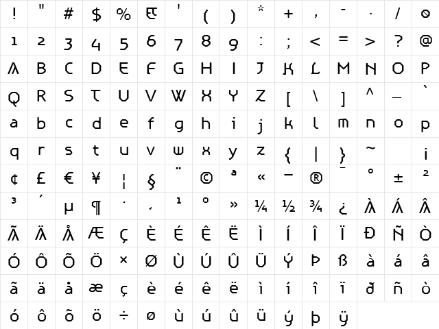 AlertRegular Regular font glyphpreview