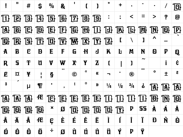 Davida Becker Initials Regular font glyphpreview