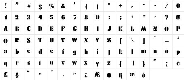 Futura_Poster-Light Regular font glyphpreview