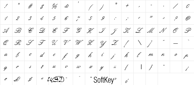 Embellish Regular font glyphpreview