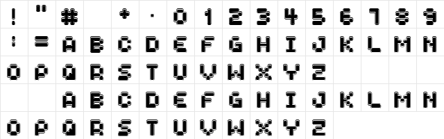 Spaceboy Regular font glyphpreview