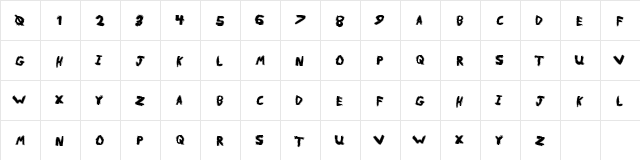 MetalReason Regular font glyphpreview