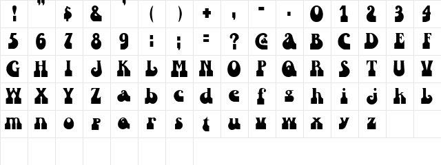 SandCastles Regular font glyphpreview