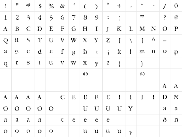 TwyliteZone Book font glyphpreview
