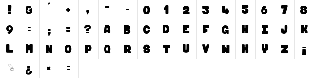 FUGU & MAKI 2 Regular font glyphpreview