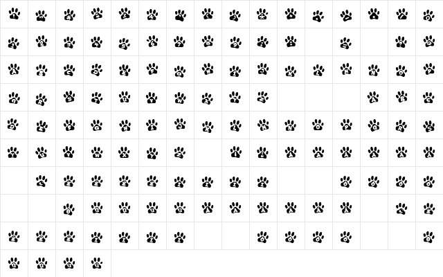 Ennobled Pet Regular font glyphpreview