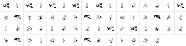 SkateLove Boy font glyphpreview