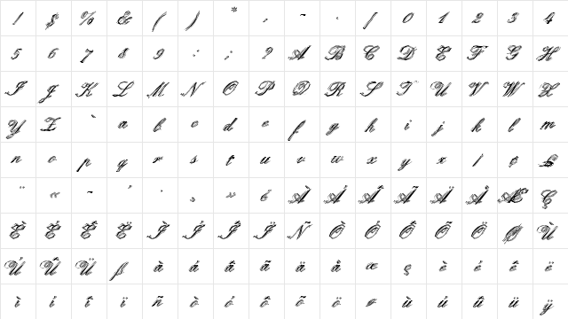 SteelPlateEF Regular font glyphpreview