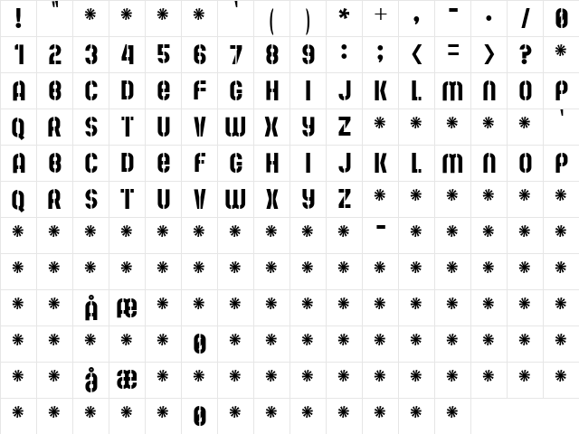 Mute Fruit Regular Regular font glyphpreview