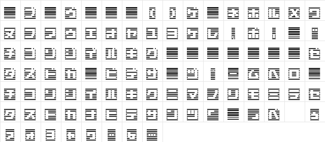 border7ka Regular font glyphpreview