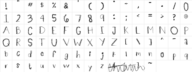 spiiikey Regular font glyphpreview