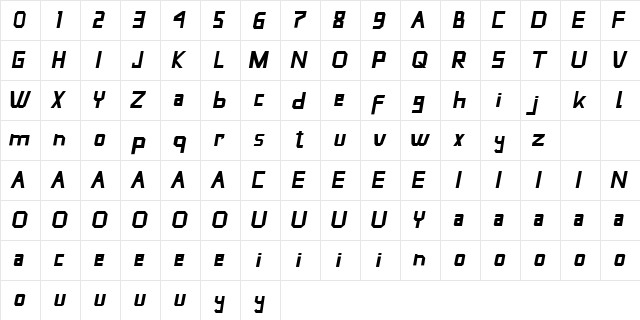 Oat Meal Regular font glyphpreview