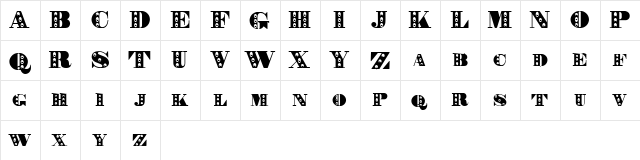 Rechnung Regular font glyphpreview